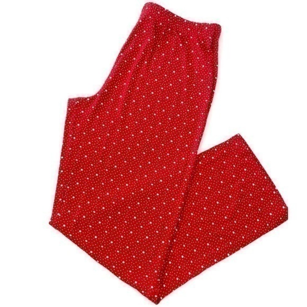 Charter club Women's sleep pant-Red Small